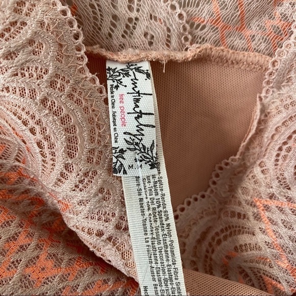 Nwt-Free People 'Sinking Ships' Metallic Trim Bodysuit - Picture 9 of 10